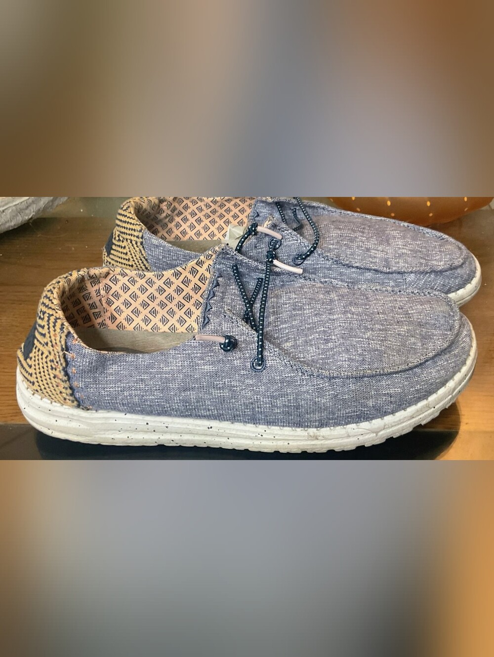Hey Dude Casual Slip-On Shoes in Light Blue - Picture 6 of 11